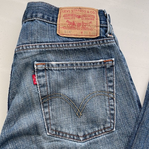 Levi’s 514 Jeans Men’s Size 29 Blue Slim Straight - Picture 2 of 7